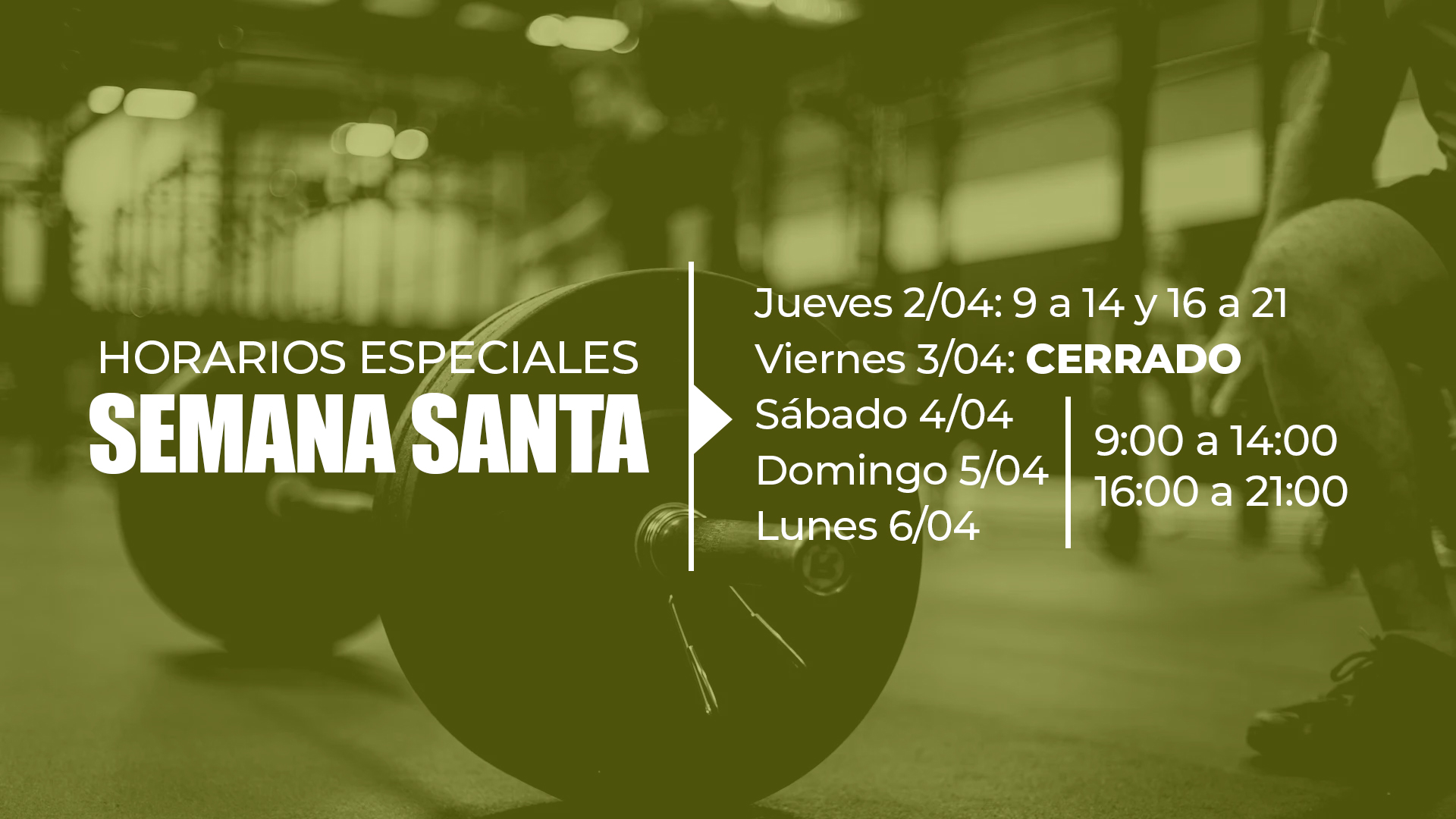 horario semana santa