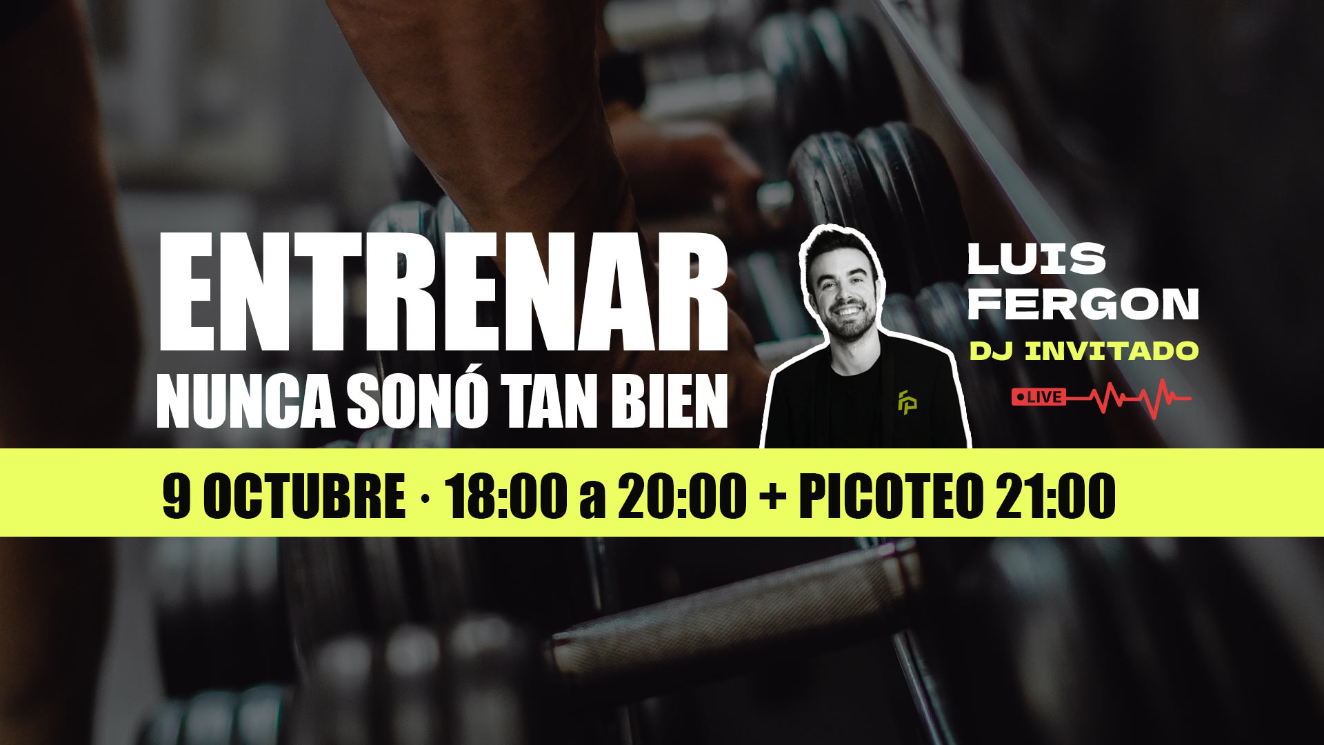 Evento sala fitness dj - Fit point palma